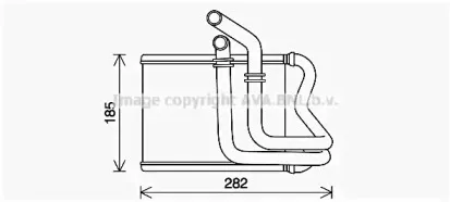 Теплообменник, отопление салона PRASCO купить