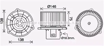 Электродвигатель, вентиляция салона PRASCO купить