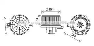 Электродвигатель, вентиляция салона PRASCO купить
