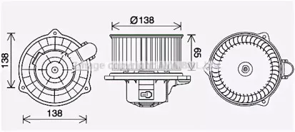 Электродвигатель, вентиляция салона PRASCO купить