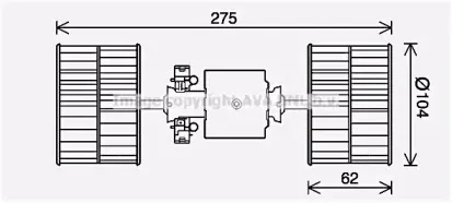 Электродвигатель, вентиляция салона PRASCO купить