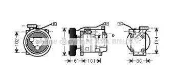 Компрессор, кондиционер PRASCO купить