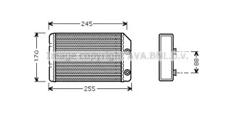 Теплообменник, отопление салона PRASCO купить