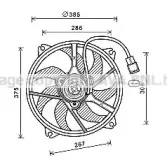 Вентилятор, охлаждение двигателя PRASCO купить