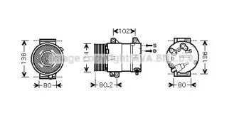 Компрессор, кондиционер PRASCO купить