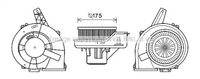 Электродвигатель, вентиляция салона PRASCO купить