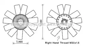 Вентилятор, охлаждение двигателя PRASCO купить