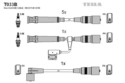 Комплект проводов зажигания TESLA купить