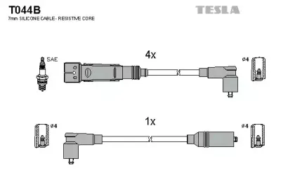 Комплект проводов зажигания TESLA купить