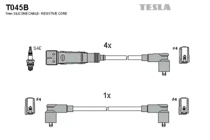 Комплект проводов зажигания TESLA купить