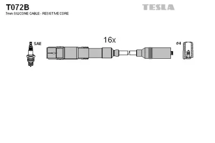 Комплект проводов зажигания TESLA купить