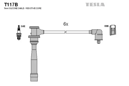 Комплект проводов зажигания TESLA купить