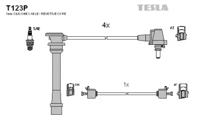 Комплект проводов зажигания TESLA купить