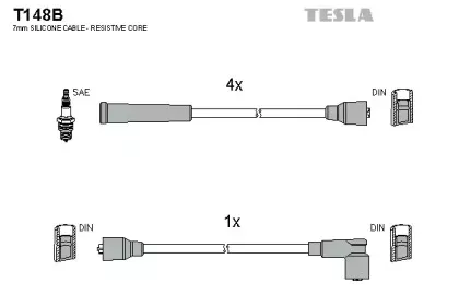 Комплект проводов зажигания TESLA купить