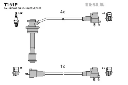 Комплект проводов зажигания TESLA купить