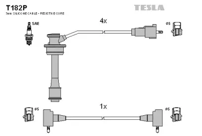 Комплект проводов зажигания TESLA купить