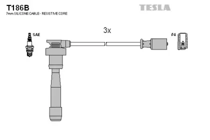 Комплект проводов зажигания TESLA купить