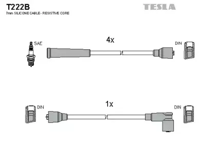 Комплект проводов зажигания TESLA купить