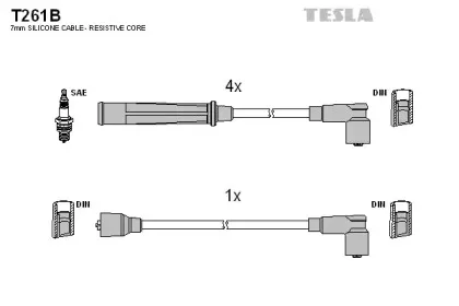 Комплект проводов зажигания TESLA купить