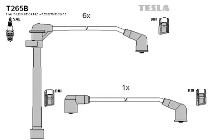 Комплект проводов зажигания TESLA купить