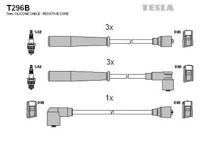 Комплект проводов зажигания TESLA купить