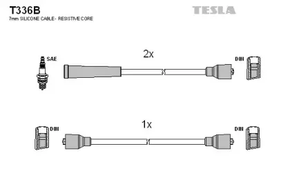 Комплект проводов зажигания TESLA купить