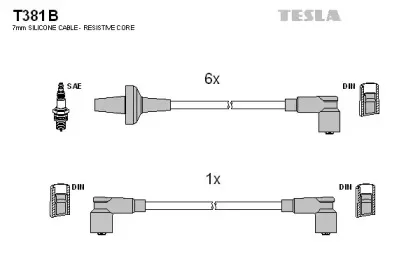 Комплект проводов зажигания TESLA купить