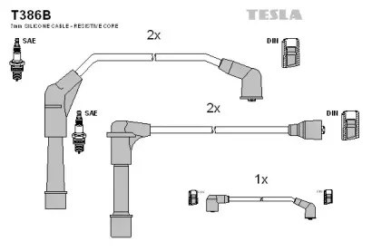 Комплект проводов зажигания TESLA купить
