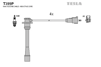 Комплект проводов зажигания TESLA купить