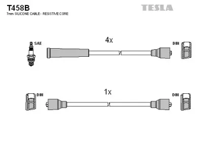 Комплект проводов зажигания TESLA купить