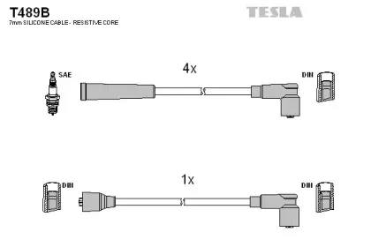 Комплект проводов зажигания TESLA купить