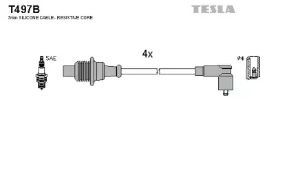 Комплект проводов зажигания TESLA купить