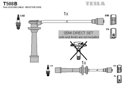 Комплект проводов зажигания TESLA купить