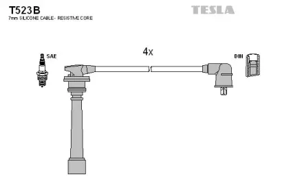 Комплект проводов зажигания TESLA купить