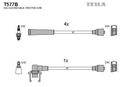 Комплект проводов зажигания TESLA купить