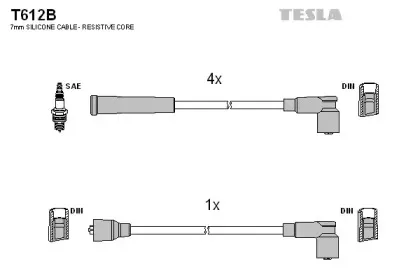 Комплект проводов зажигания TESLA купить