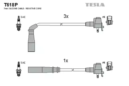 Комплект проводов зажигания TESLA купить