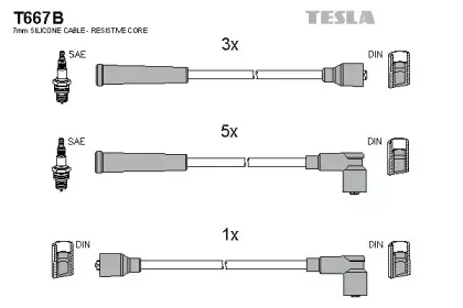 Комплект проводов зажигания TESLA купить