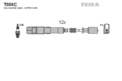 Комплект проводов зажигания TESLA купить