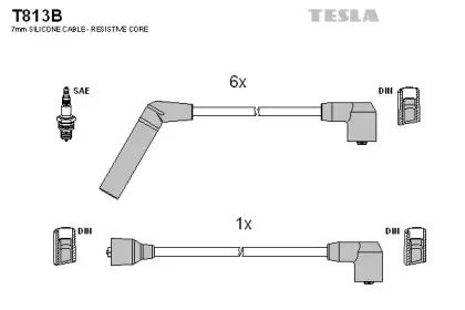 Комплект проводов зажигания TESLA купить
