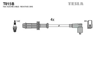 Комплект проводов зажигания TESLA купить