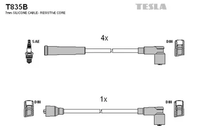 Комплект проводов зажигания TESLA купить