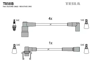 Комплект проводов зажигания TESLA купить