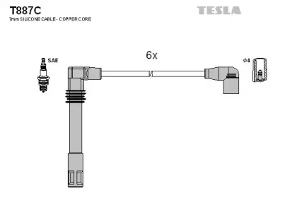 Комплект проводов зажигания TESLA купить