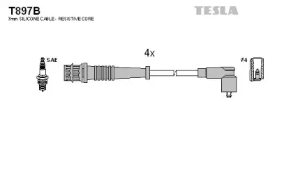 Комплект проводов зажигания TESLA купить