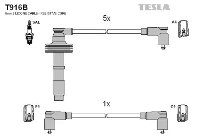 Комплект проводов зажигания TESLA купить