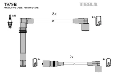 Комплект проводов зажигания TESLA купить