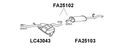 Глушитель выхлопных газов конечный VENEPORTE купить