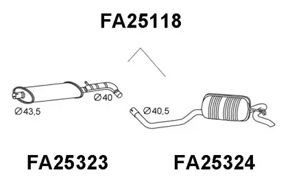 Глушитель выхлопных газов конечный VENEPORTE купить