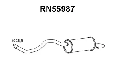 Глушитель выхлопных газов конечный VENEPORTE купить